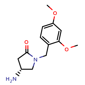 (4R)-4-amino-1-[(2,4-dimethoxyphenyl)methyl]pyrrolidin-2-one