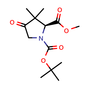 1-tert-Butyl 2-methyl (2S)-3,3-dimethyl-4-oxopyrrolidine-1,2-dicarboxylate