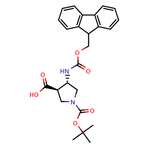 (3R,4S)-1-[(tert-Butoxy)carbonyl]-4-{[(9H-fluoren-9-ylmethoxy)carbonyl]amino}pyrrolidine-3-carboxylic acid