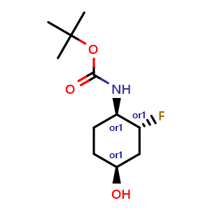 (1S,3R,4R)-rel-4-(Boc-amino)-3-fluorocyclohexanol
