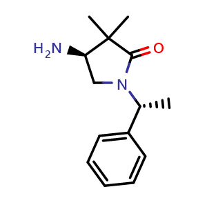 (4s)-4-Amino-3,3-dimethyl-1-[(1r)-1-phenylethyl]pyrrolidin-2-one
