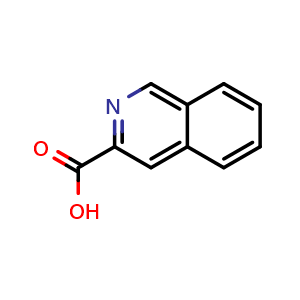 Chemical structure of Isoquinoline-3-carboxylic acid , CAS 6624-49-3, AChemBlock L13540