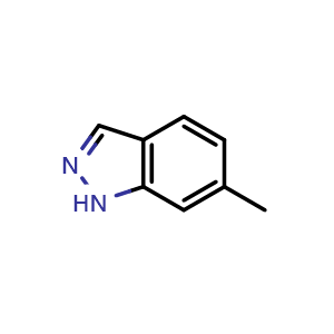 Chemical structure of 6-Methyl-1H-indazole , CAS 698-24-8, AChemBlock L13557