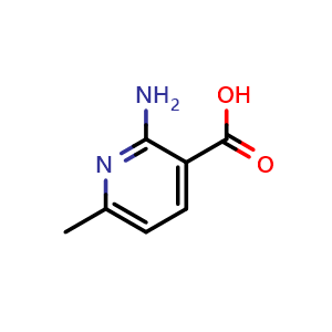 Chemical structure of 2-Amino-6-methylpyridine-3-carboxylic acid , CAS 846021-26-9, AChemBlock L13612
