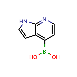 Chemical structure of {1H-Pyrrolo[2,3-b]pyridin-4-yl}boronic acid , CAS 1246761-84-1, AChemBlock L13641
