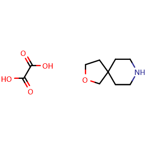 Chemical structure of 2-Oxa-8-azaspiro[4.5]decane oxlate , CAS 1588441-03-5, AChemBlock L13666