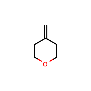 Chemical structure of 4-Methylideneoxane , CAS 36838-71-8, AChemBlock L13714