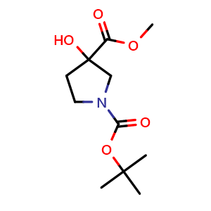 1-tert-Butyl 3-methyl 3-hydroxypyrrolidine-1,3-dicarboxylate