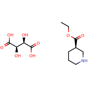 (2R,3R)-2,3-Dihydroxybutanedioic acid; ethyl (3R)-piperidine-3-carboxylate