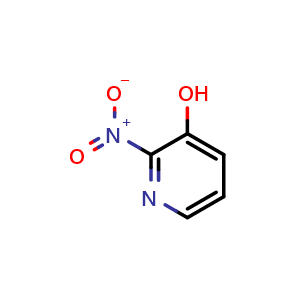 Chemical structure of 2-Nitropyridin-3-ol , CAS 15128-82-2, AChemBlock L13797