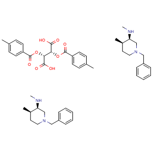 (2R,3R)-2,3-bis(4-methylbenzoyloxy)butanedioic acid; bis((3R,4R)-1-benzyl-N,4-dimethylpiperidin-3-amine)