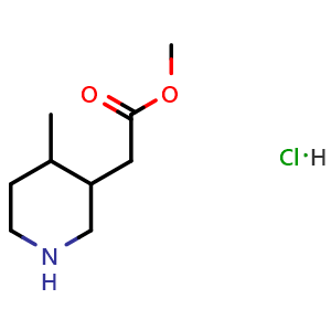 Methyl 2-(4-methylpiperidin-3-yl)acetate hydrochloride