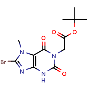 tert-Butyl 2-(8-bromo-7-methyl-2,6-dioxo-2,3,6,7-tetrahydro-1H-purin-1-yl)acetate