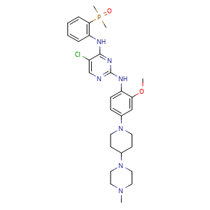 Chemical structure of Brigatinib , CAS 1197953-54-0, AChemBlock L13974