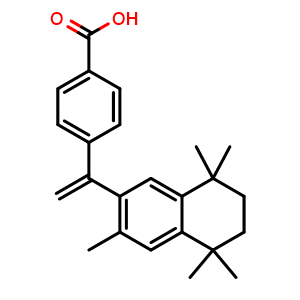 Chemical structure of Bexarotene , CAS 153559-49-0, AChemBlock L13975