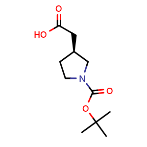 2-[(3S)-1-[(tert-Butoxy)carbonyl]pyrrolidin-3-yl]acetic acid