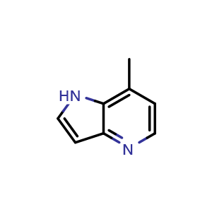 Chemical structure of 7-Methyl-1H-pyrrolo[3,2-b]pyridine , CAS 357263-42-4, AChemBlock L14055