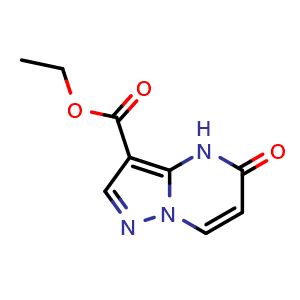 Chemical structure of Ethyl 5-oxo-4H,5H-pyrazolo[1,5-a]pyrimidine-3-carboxylate , CAS 926663-00-5, AChemBlock L14073