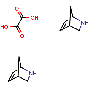 Chemical structure of Bis(2-azabicyclo[2.2.1]hept-5-ene); oxalic acid , CAS 1860028-31-4, AChemBlock L14078