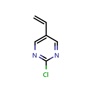 Chemical structure of 2-Chloro-5-vinylpyrimidine , CAS 131467-06-6, AChemBlock L14152