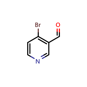 Chemical structure of 4-Bromopyridine-3-carbaldehyde , CAS 154105-64-3, AChemBlock L14209