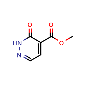 Chemical structure of Methyl 3-oxo-2,3-dihydropyridazine-4-carboxylate , CAS 89640-80-2, AChemBlock L14296