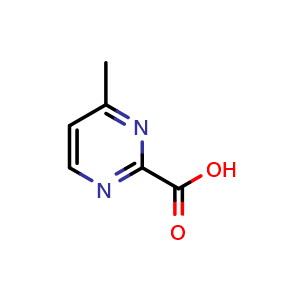 Chemical structure of 4-Methylpyrimidine-2-carboxylic acid , CAS 933738-87-5, AChemBlock L14301