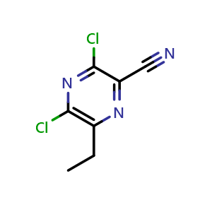 3,5-Dichloro-6-ethylpyrazine-2-carbonitrile