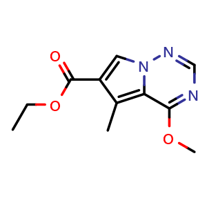 Ethyl 4-methoxy-5-methylpyrrolo[2,1-f][1,2,4]triazine-6-carboxylate