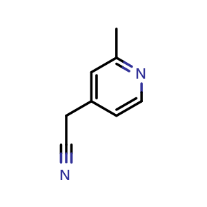 Chemical structure of (2-Methyl-4-pyridinyl)acetonitrile , CAS 851262-33-4, AChemBlock L14363