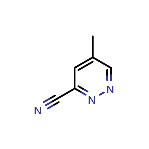 Chemical structure of 5-Methylpyridazine-3-carbonitrile , CAS 1333319-50-8, AChemBlock L14466
