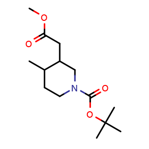 tert-Butyl 3-(2-methoxy-2-oxoethyl)-4-methylpiperidine-1-carboxylate