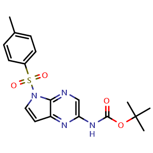 tert-Butyl N-[5-(4-methylbenzenesulfonyl)-5H-pyrrolo[2,3-b]pyrazin-2-yl]carbamate