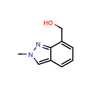 Chemical structure of (2-methyl-2H-indazol-7-yl)methanol , CAS 1159511-54-2, AChemBlock L14506