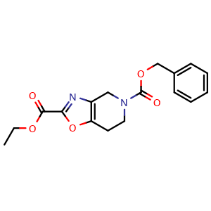 5-benzyl 2-ethyl 4H,5H,6H,7H-[1,3]oxazolo[4,5-c]pyridine-2,5-dicarboxylate