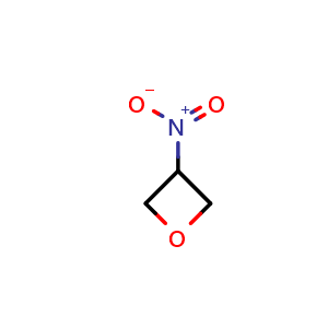 Chemical structure of 3-Nitrooxetane , CAS 86632-92-0, AChemBlock L14619