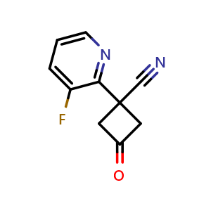 1-(3-fluoropyridin-2-yl)-3-oxocyclobutane-1-carbonitrile