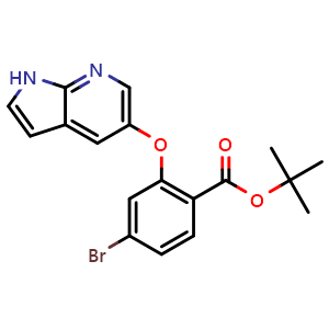 tert-butyl 4-bromo-2-{1H-pyrrolo[2,3-b]pyridin-5-yloxy}benzoate