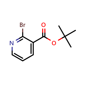 Chemical structure of tert-butyl 2-bromopyridine-3-carboxylate , CAS 168629-64-9, AChemBlock L14666