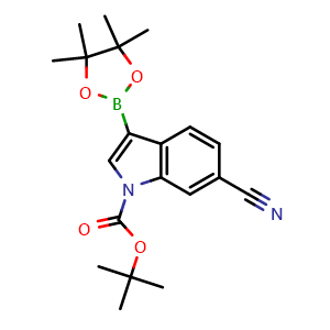 tert-butyl 6-cyano-3-(tetramethyl-1,3,2-dioxaborolan-2-yl)-1H-indole-1-carboxylate