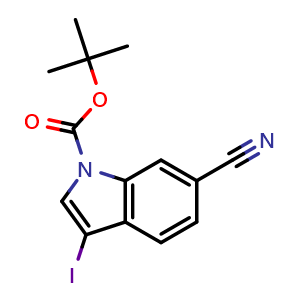 tert-butyl 6-cyano-3-iodo-1H-indole-1-carboxylate
