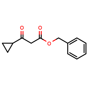 Chemical structure of Benzyl 3-cyclopropyl-3-oxopropanoate , CAS 212200-57-2, AChemBlock L14726