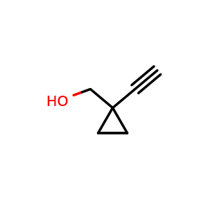 Chemical structure of (1-ethynylcyclopropyl)methanol , CAS 871476-77-6, AChemBlock L14751
