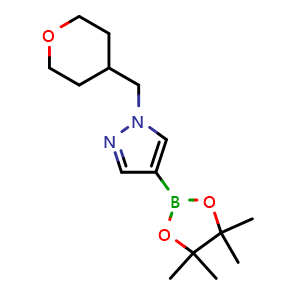 1-((tetrahydro-2H-pyran-4-yl)methyl)-4-(4,4,5,5-tetramethyl-1,3,2-dioxaborolan-2-yl)-1H-pyrazole
