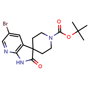 tert-butyl 5'-bromo-2'-oxo-1',2'-dihydrospiro[piperidine-4,3'-pyrrolo[2,3-b]pyridine]-1-carboxylate
