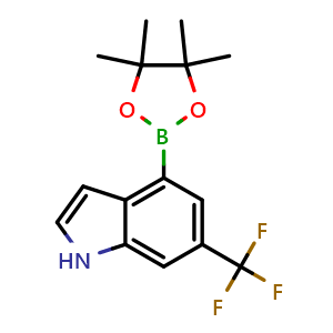 4-(4,4,5,5-tetramethyl-1,3,2-dioxaborolan-2-yl)-6-(trifluoromethyl)-1H-indole
