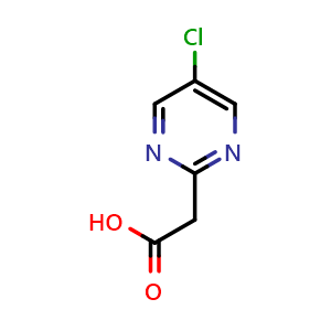Chemical structure of (5-chloropyrimidin-2-yl)acetic acid , CAS 944903-13-3, AChemBlock L14934