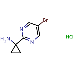 1-(5-bromopyrimidin-2-yl)cyclopropan-1-amine hydrochloride