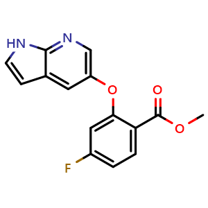 methyl 4-fluoro-2-{1H-pyrrolo[2,3-b]pyridin-5-yloxy}benzoate