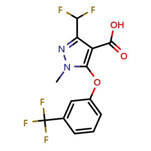 3-(difluoromethyl)-1-methyl-5-[3-(trifluoromethyl)phenoxy]-1H-pyrazole-4-carboxylic acid